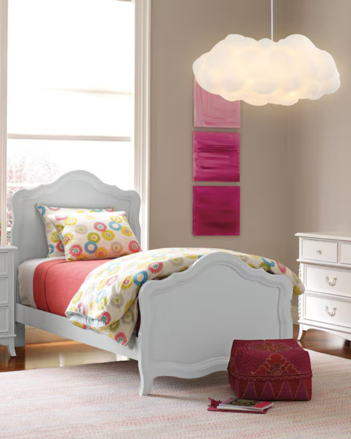 Modern Fibre Cloud Pendant Light 1-Light