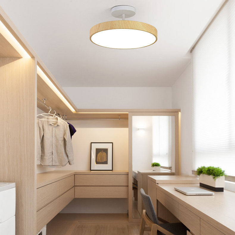 Acrylic Ceiling Light with Round LED Semi Flush
