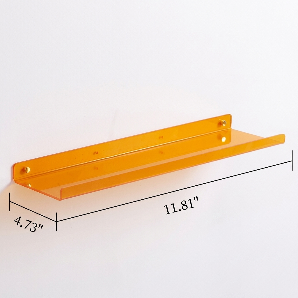 Acrylic Floating Wall Shelves with Display