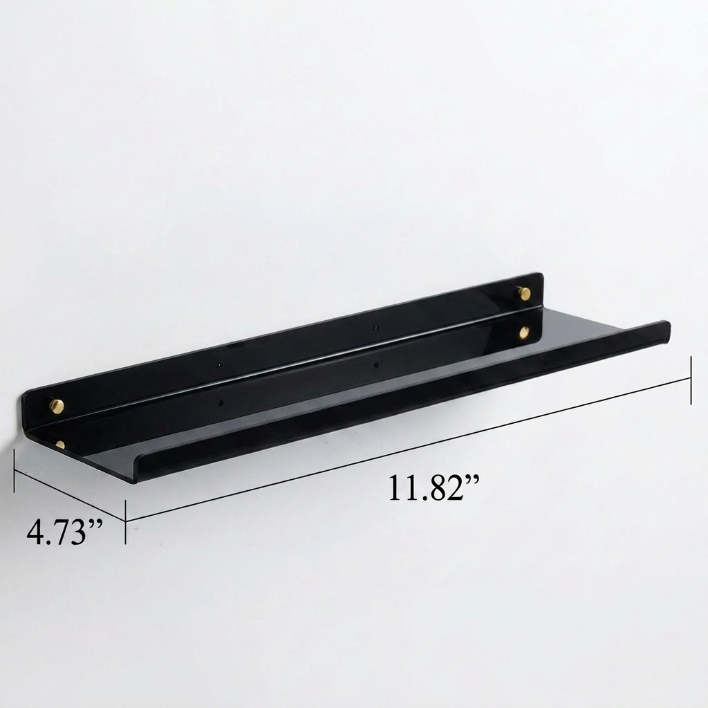 Acrylic Floating Wall Shelves with Display
