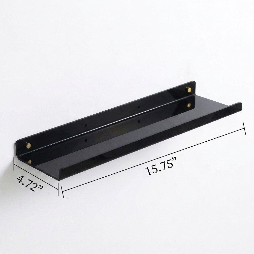 Acrylic Floating Wall Shelves with Display