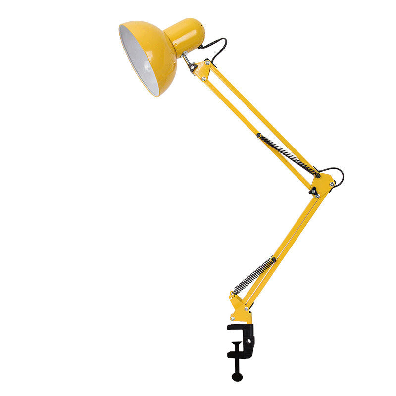 Adjustable Metal Table Lamp with Clip On Base