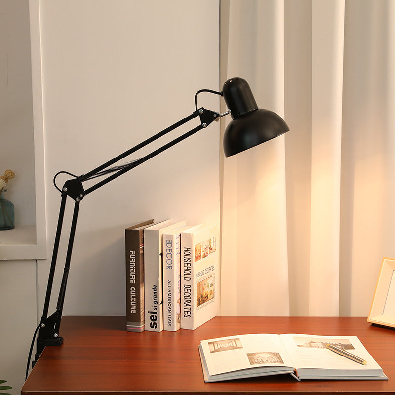 Adjustable Metal Table Lamp with Clip On Base