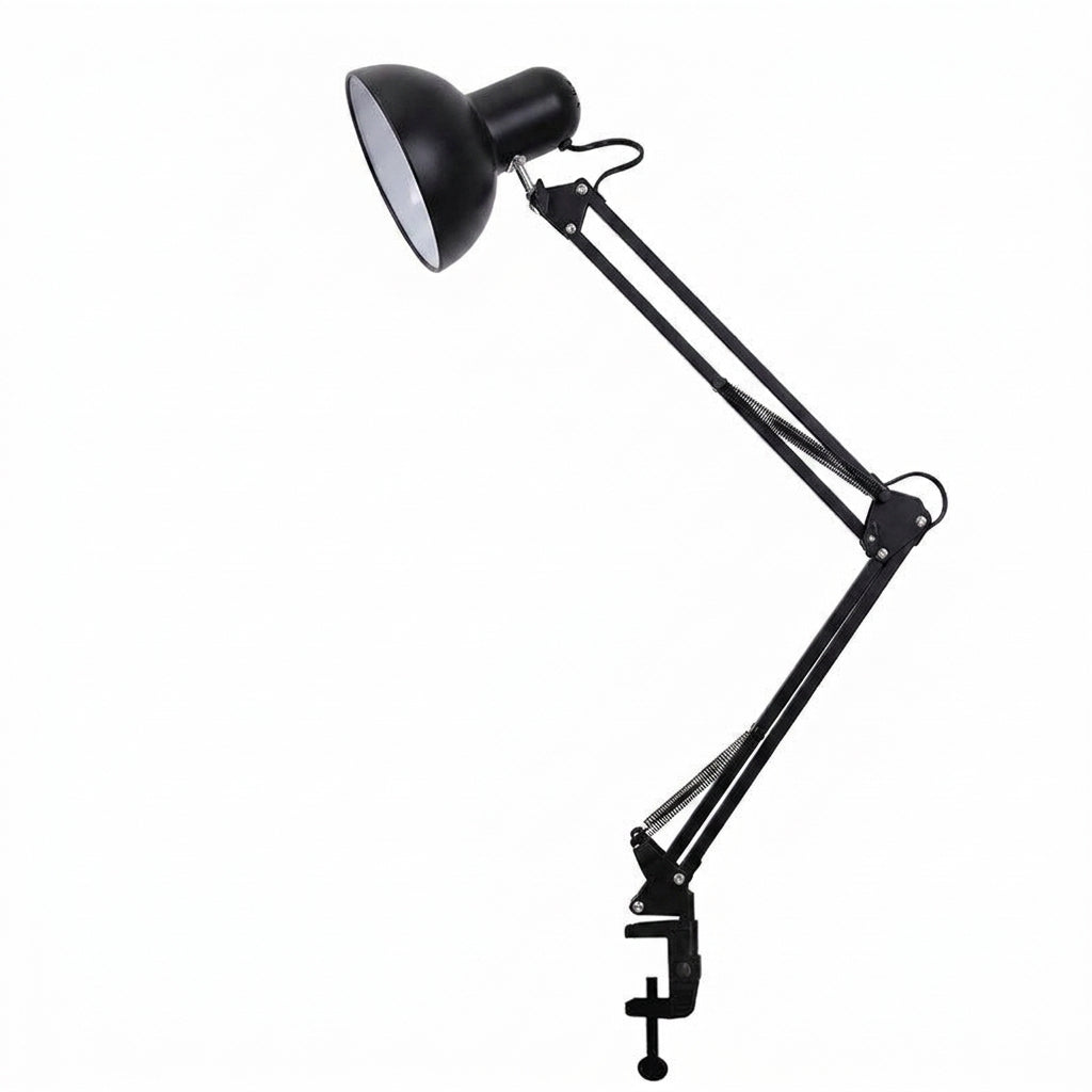 Adjustable Metal Table Lamp with Clip On Base