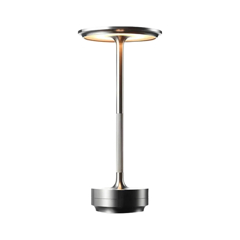 Aluminium Table Lamp with Rechargeable LED Light