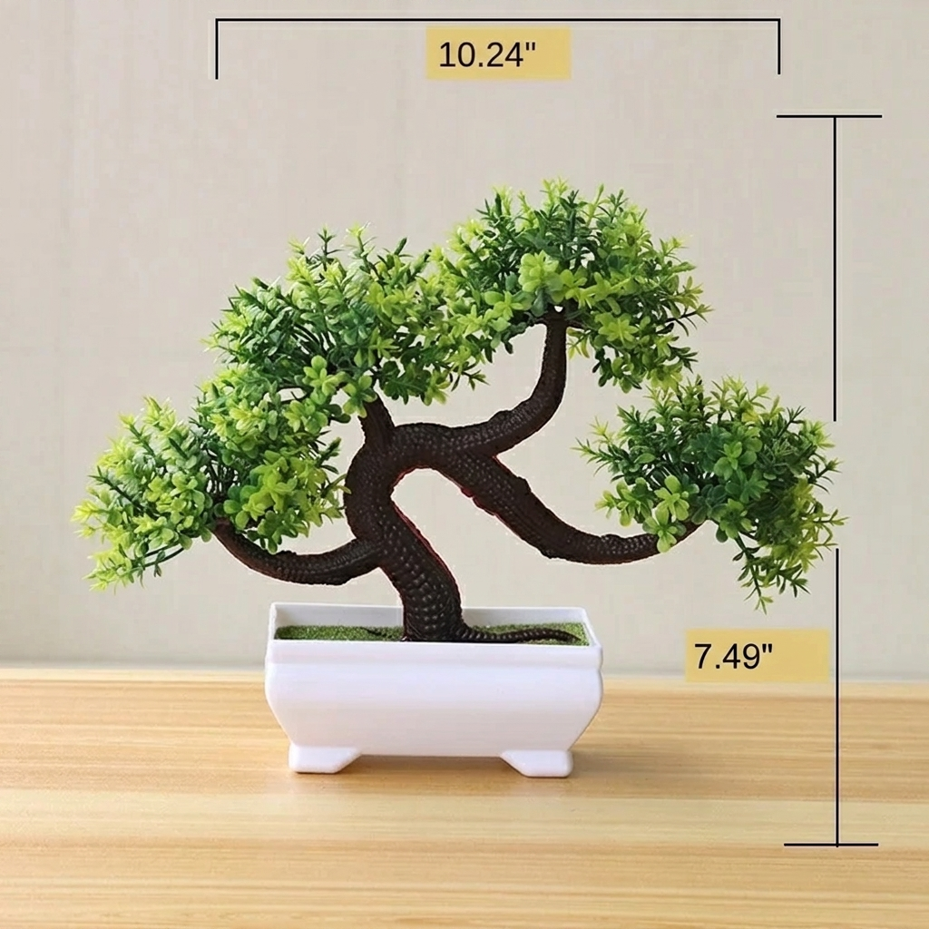 Artificial Bonsai Tree with Decorative Pot