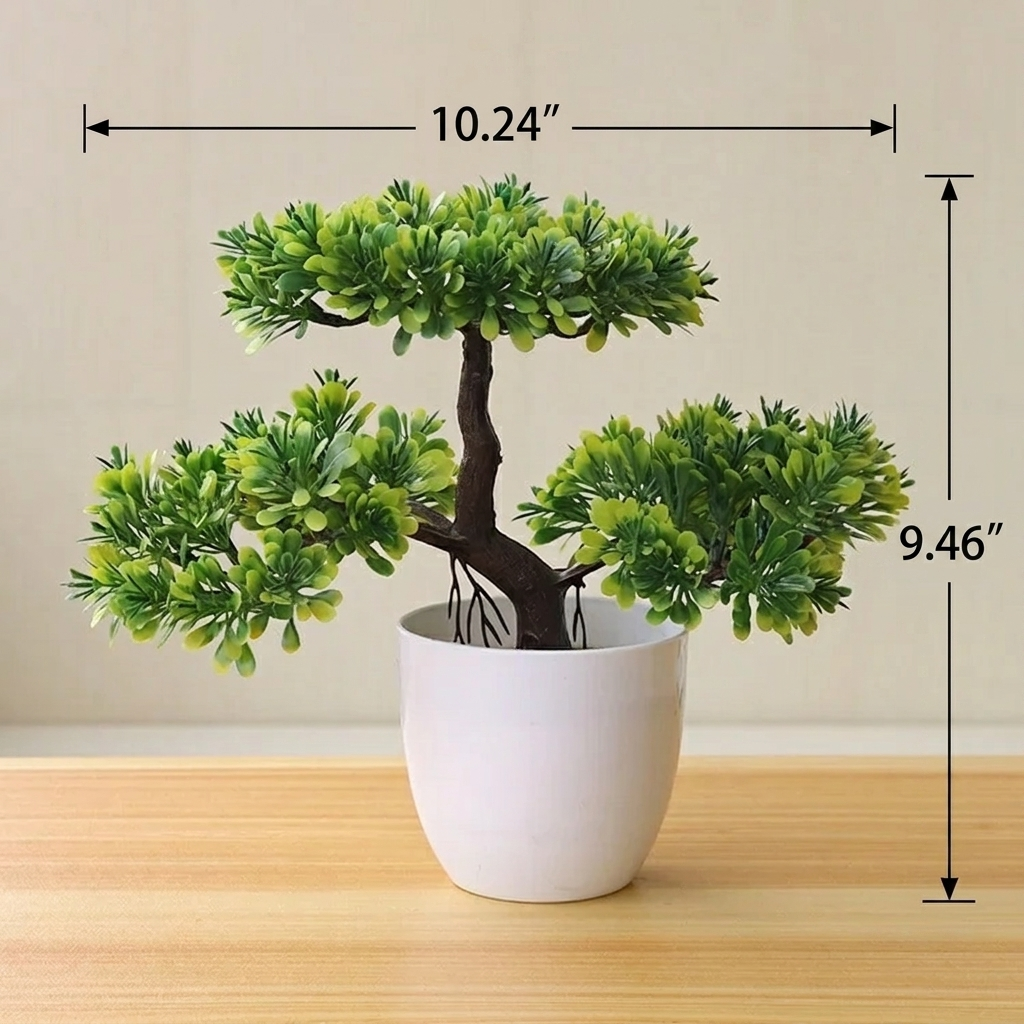Artificial Bonsai Tree with Decorative Pot