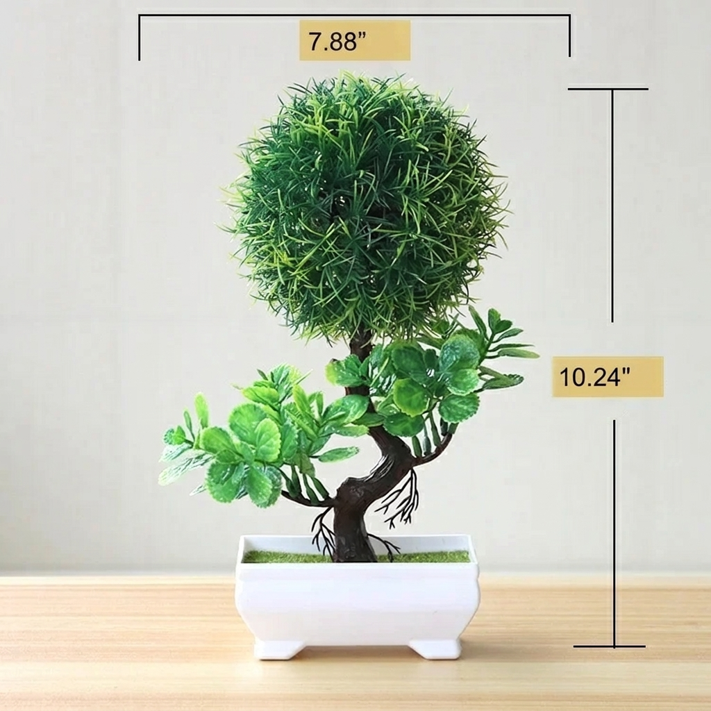 Artificial Bonsai Tree with Decorative Pot