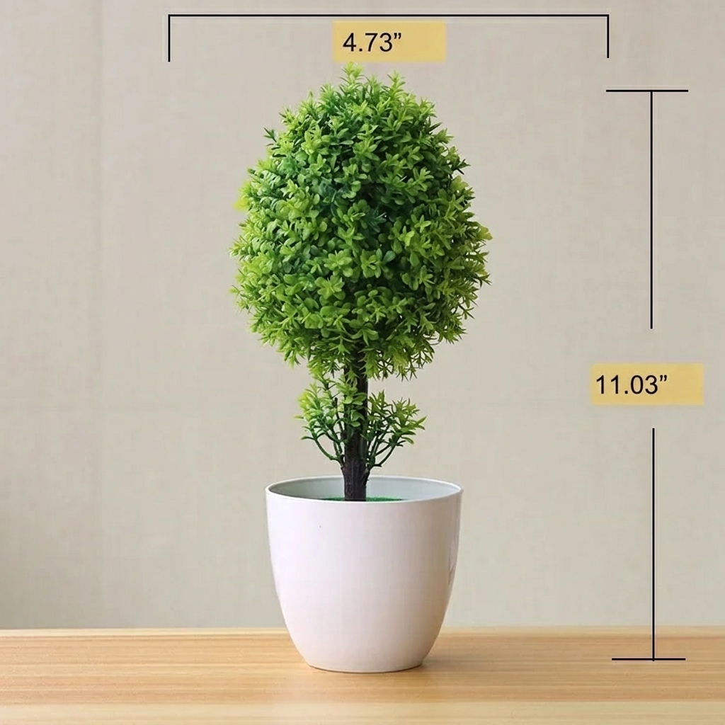 Artificial Bonsai Tree with Decorative Pot