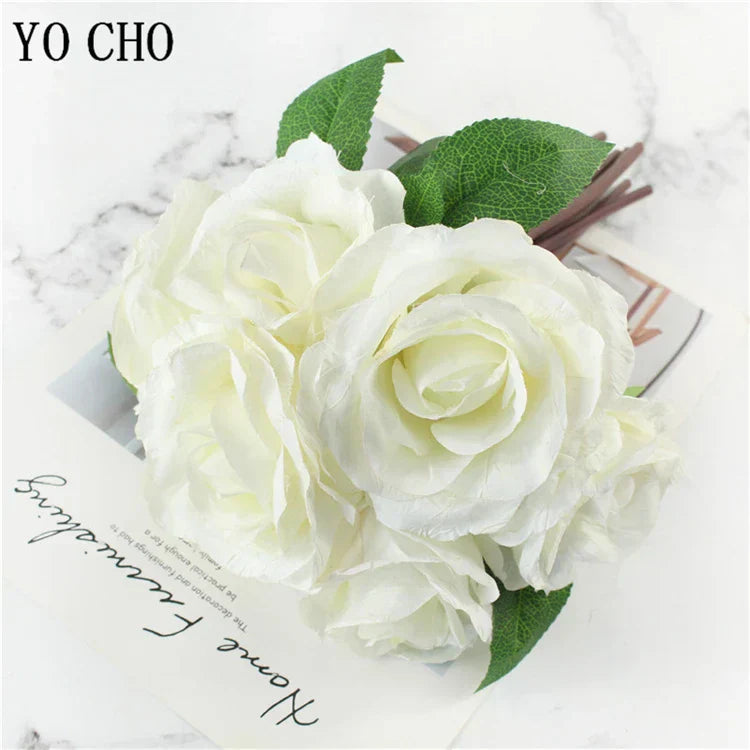 Artificial Peony Bouquet with Lifelike Blooms
