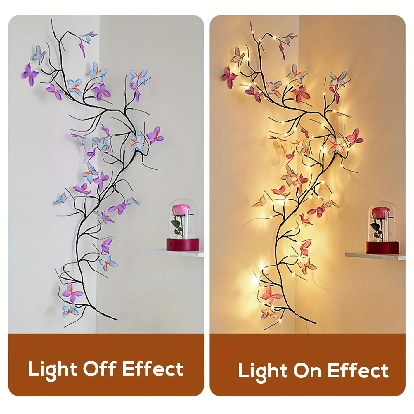 Butterfly Branch String Light with LEDs