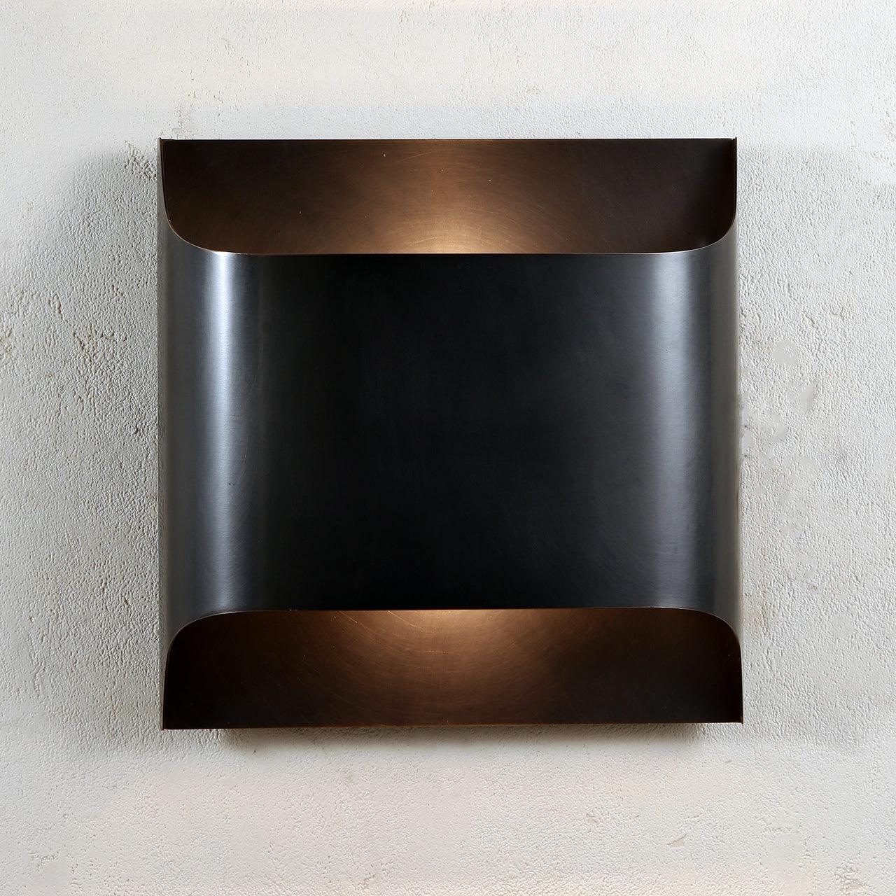 Copper Wall Sconce with Curved LED Light Panel