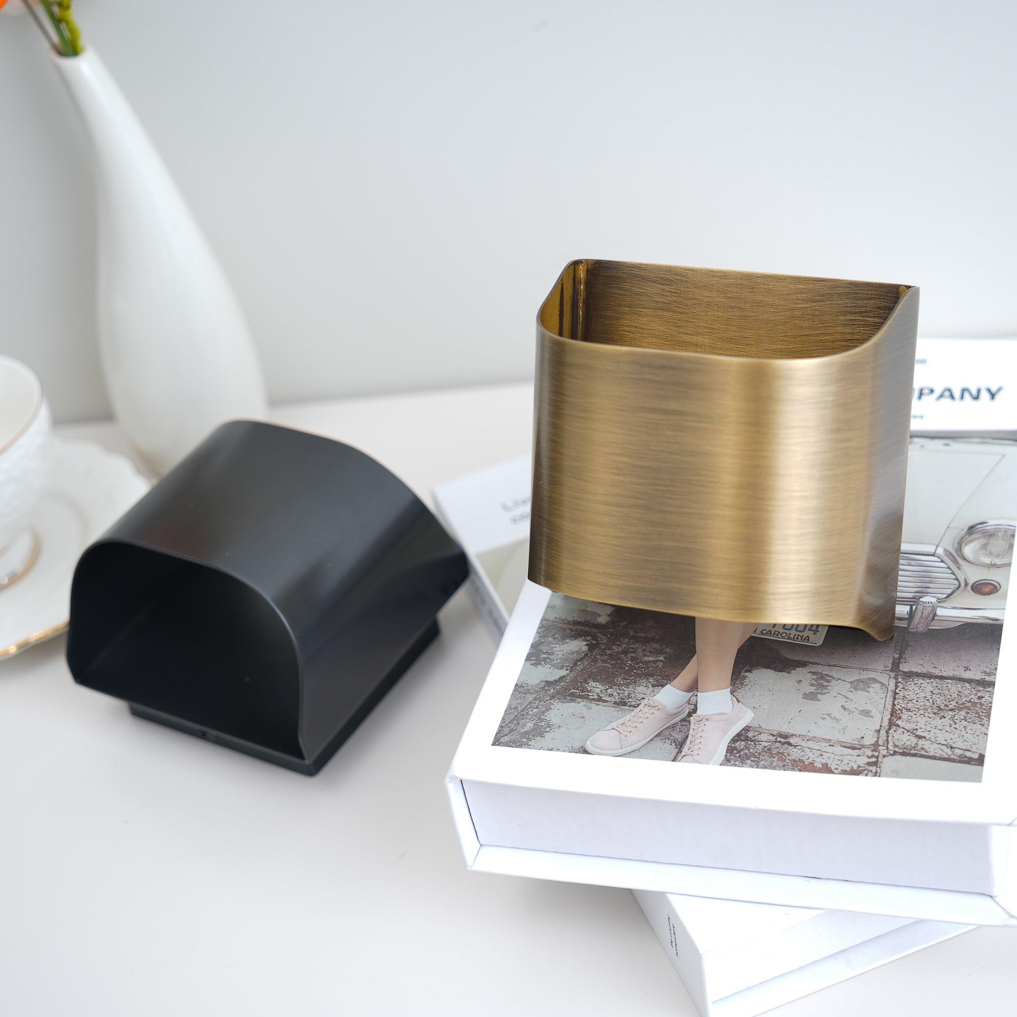 Copper Wall Sconce with Curved LED Light Panel
