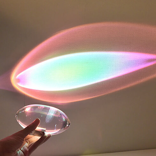 Crystal Table Lamp with LED Light Projection