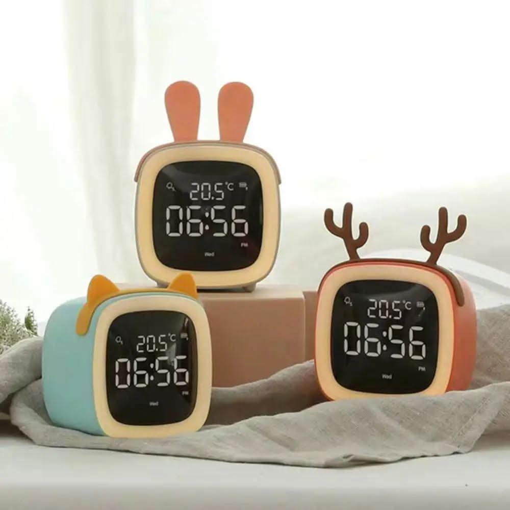 Digital Alarm Clock Night Lamp with LED Display