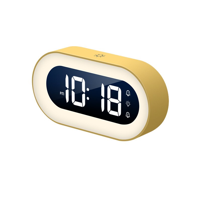 Digital Night Lamp with LED Display and Alarm Clock