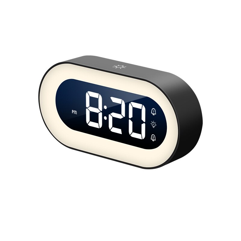 Digital Night Lamp with LED Display and Alarm Clock