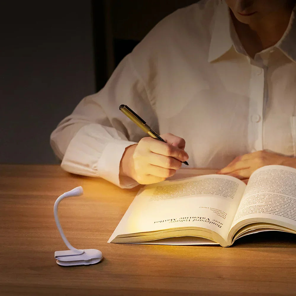 Flexible Clip On Night Lamp with USB LED Light
