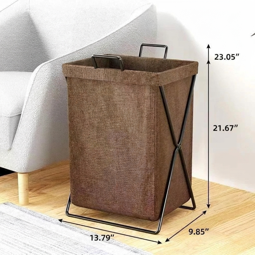 Foldable Fabric Laundry Basket Organizer