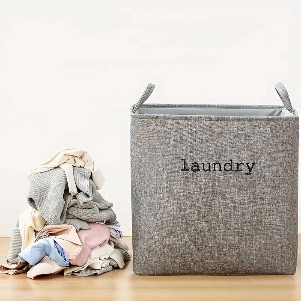 Foldable Fabric Laundry Basket with Handles