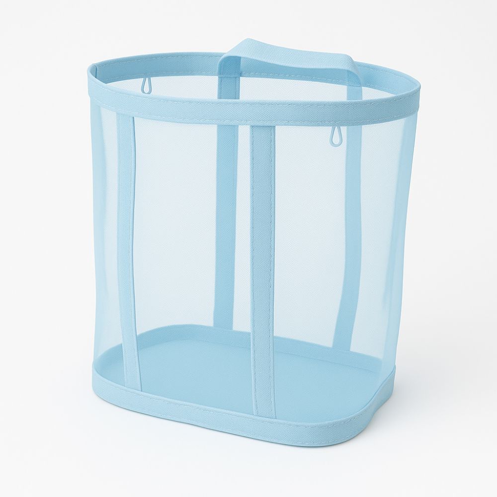 Foldable Mesh Laundry Basket with Handles