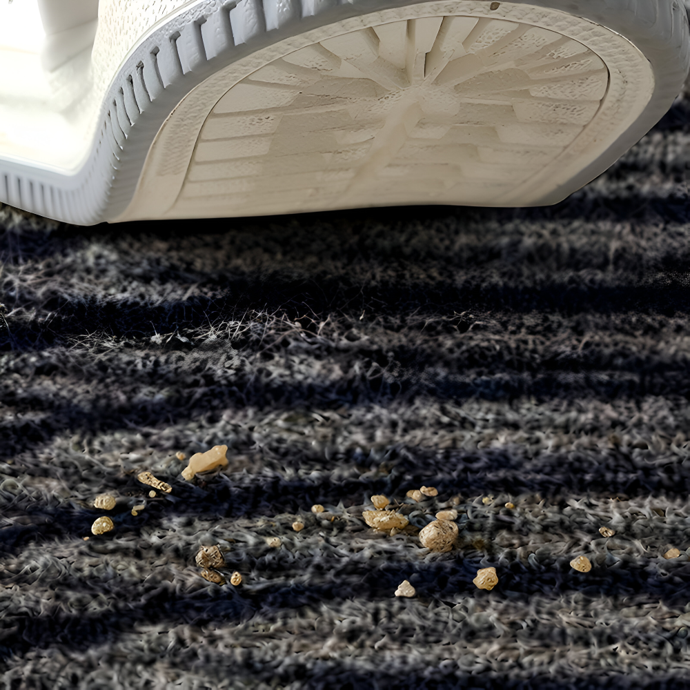 Geometric Stripe Doormat with Antislip