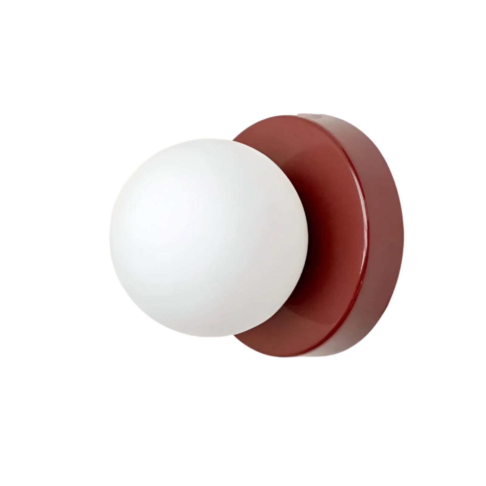 Glass Globe Wall Sconce with Metal Base LED