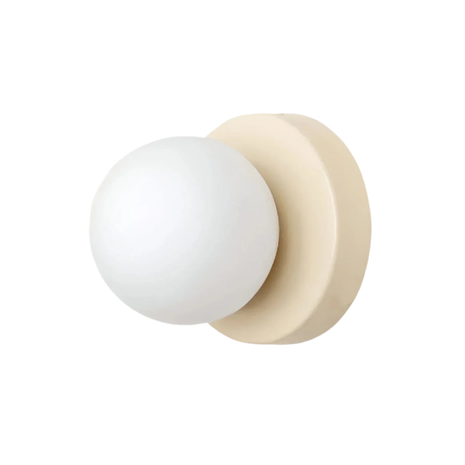 Glass Globe Wall Sconce with Metal Base LED