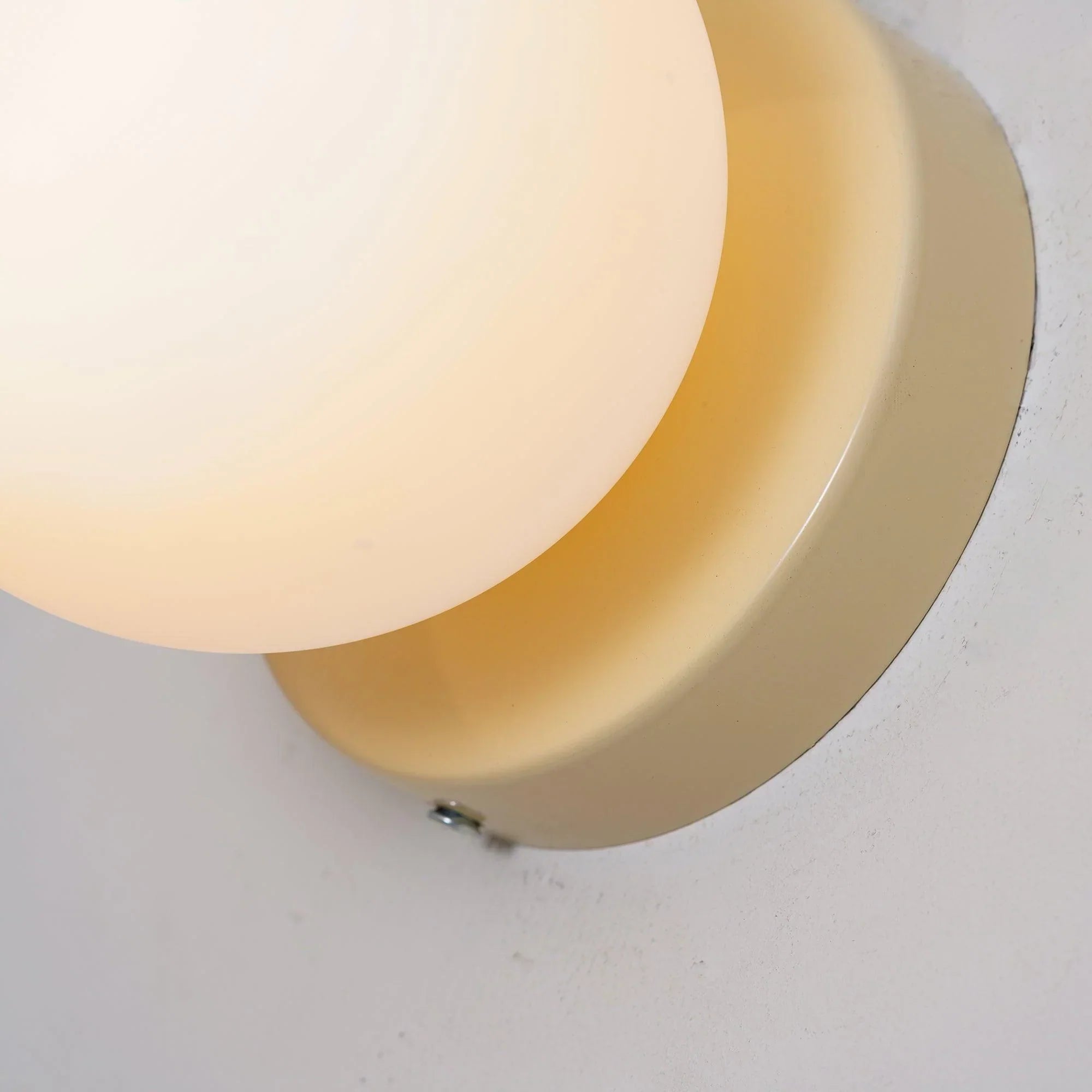 Glass Globe Wall Sconce with Metal Base LED
