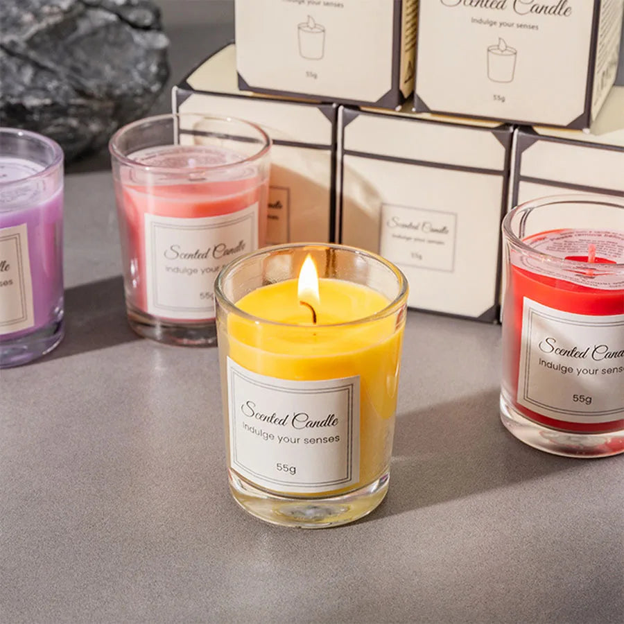 Handmade Soy Candle Gift with Glass Jar