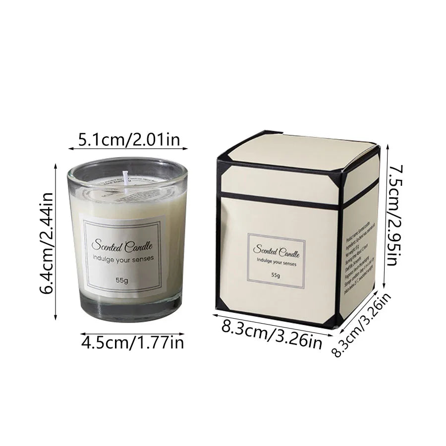 Handmade Soy Candle Gift with Glass Jar