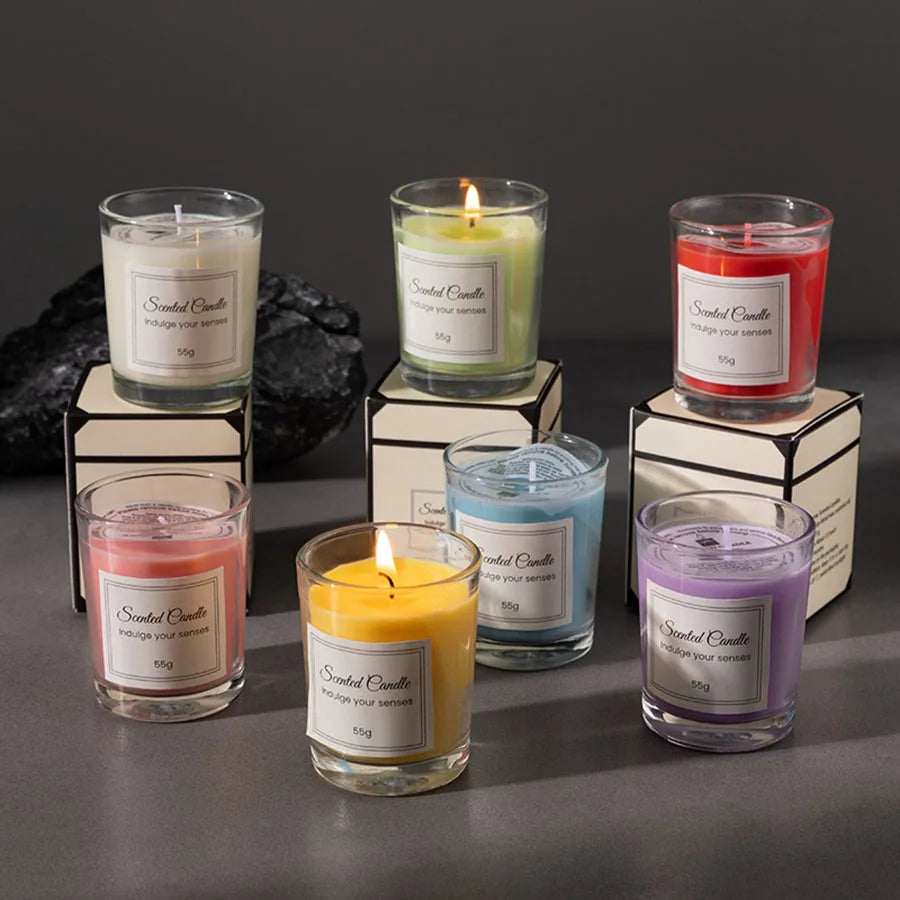 Handmade Soy Candle Gift with Glass Jar