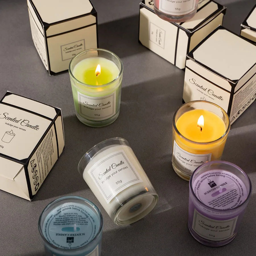 Handmade Soy Candle Gift with Glass Jar