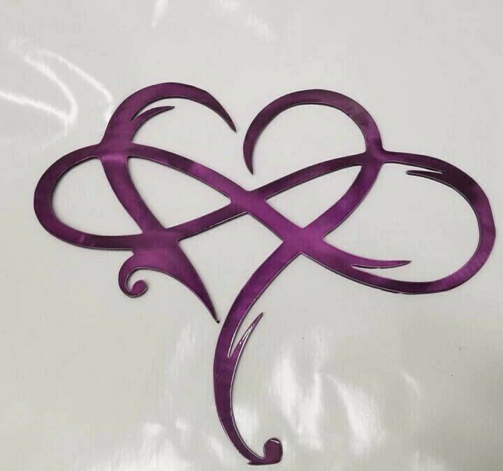 Infinity Heart Metal Wall Art Decorative