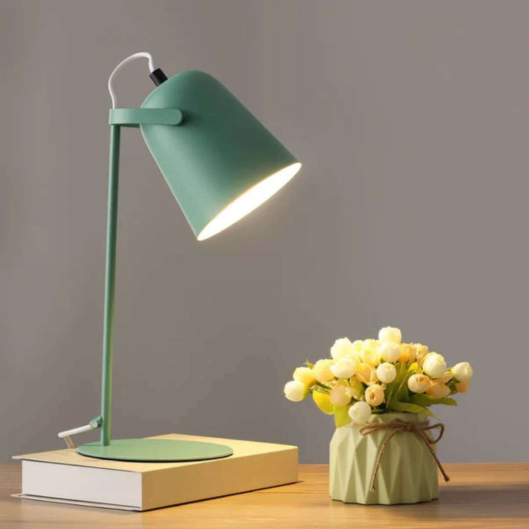 Iron Cone Table Lamp with Minimalist Design