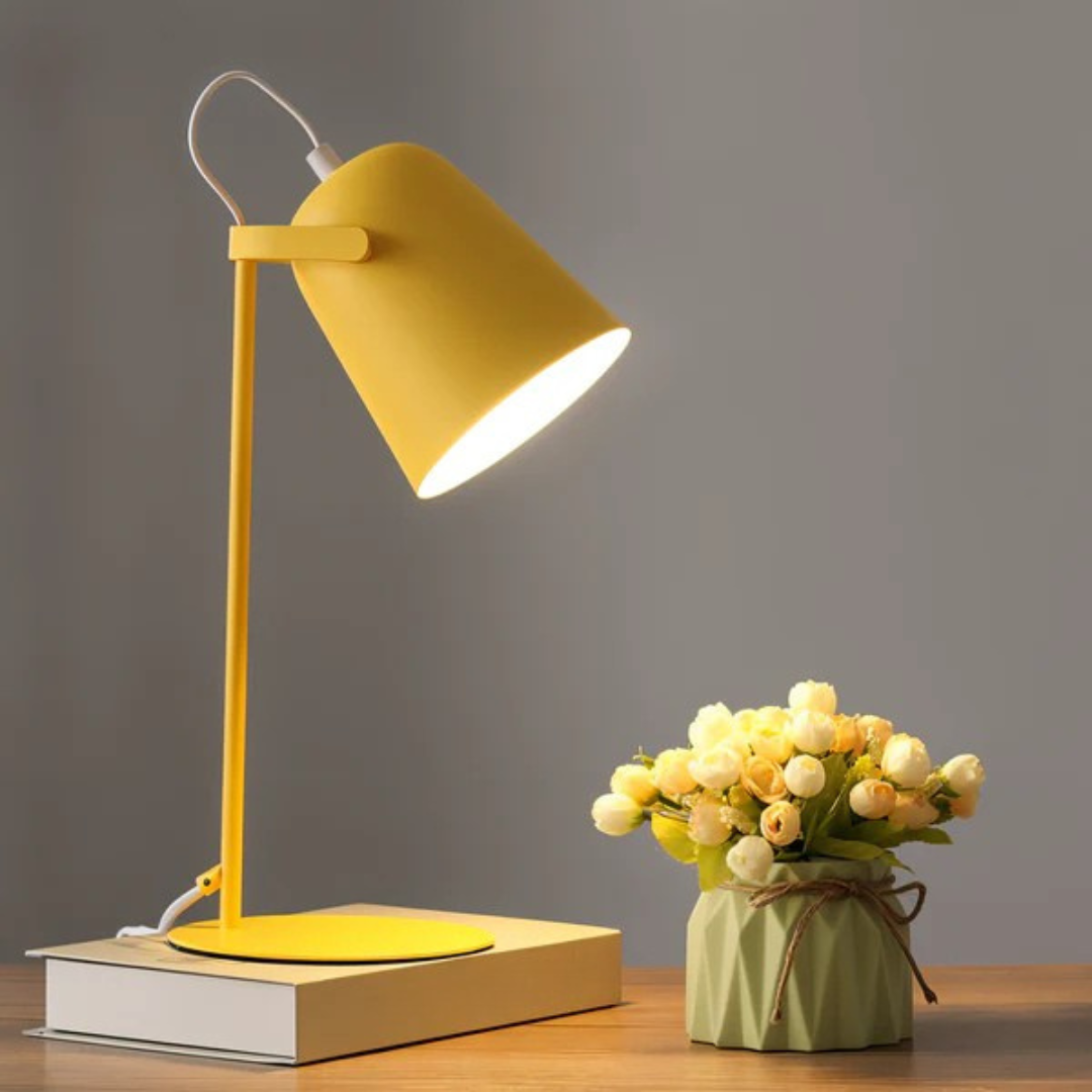 Iron Cone Table Lamp with Minimalist Design