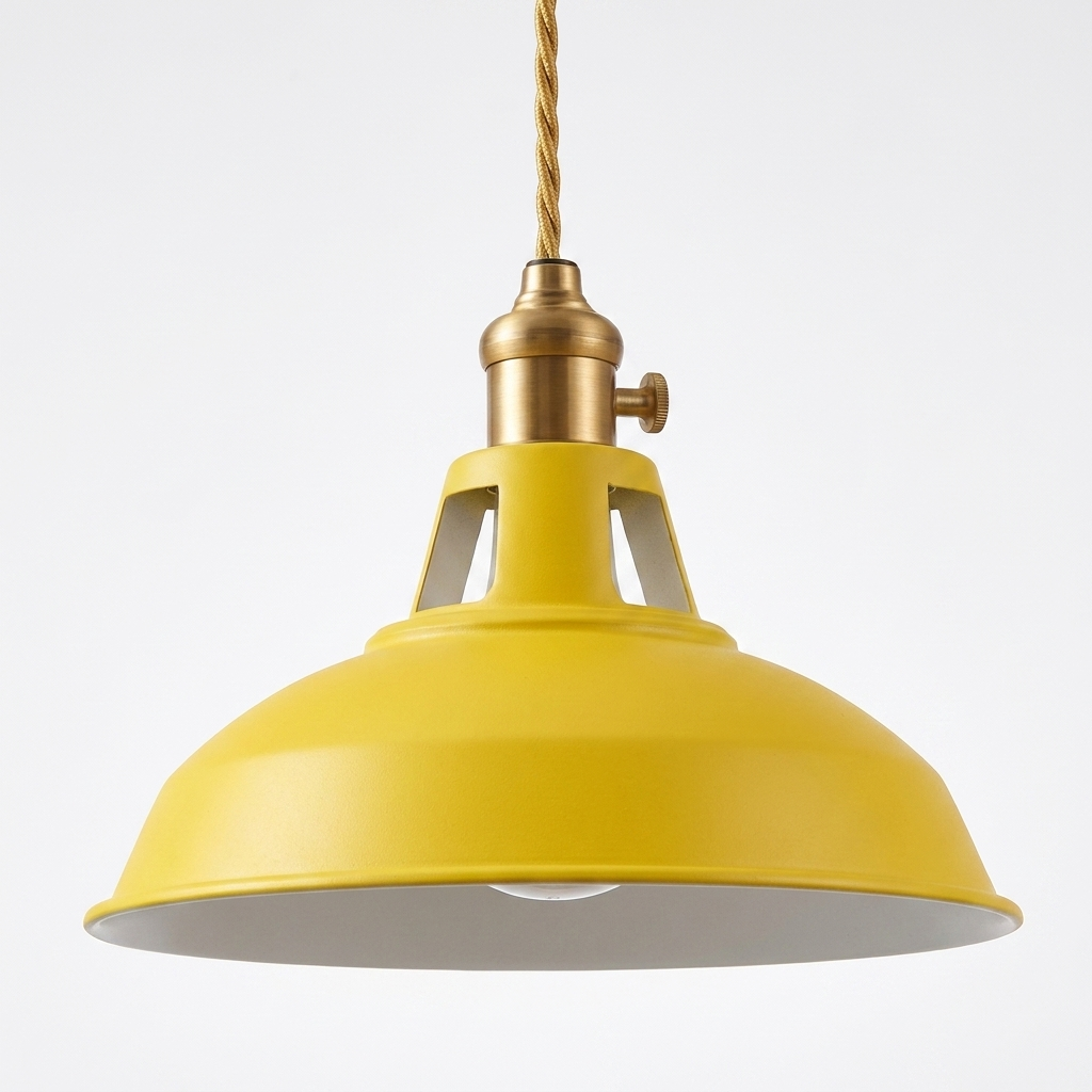 Iron Dome Pendant Light with LED Modern Style