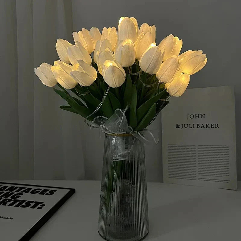 LED Tulip Night Lamp with Floral Light Design