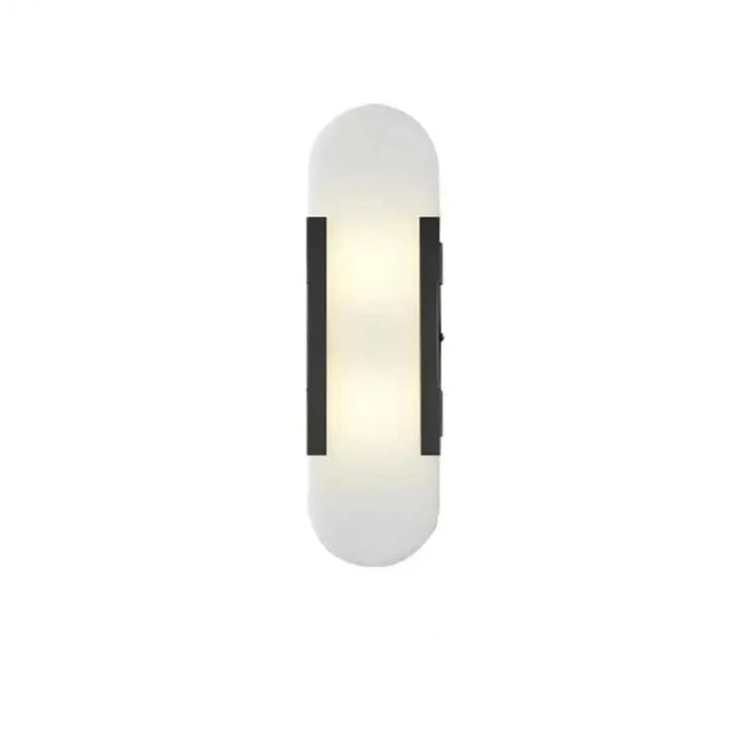 Marble Wall Sconce with Iron Frame LED Light