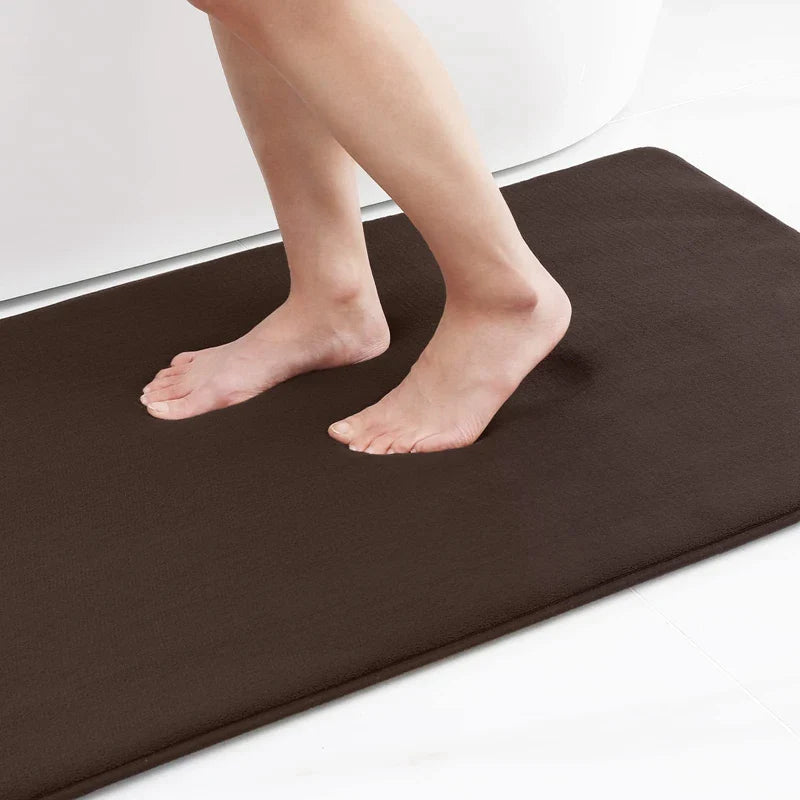 Memory Foam Bath Mat with Non Slip Back