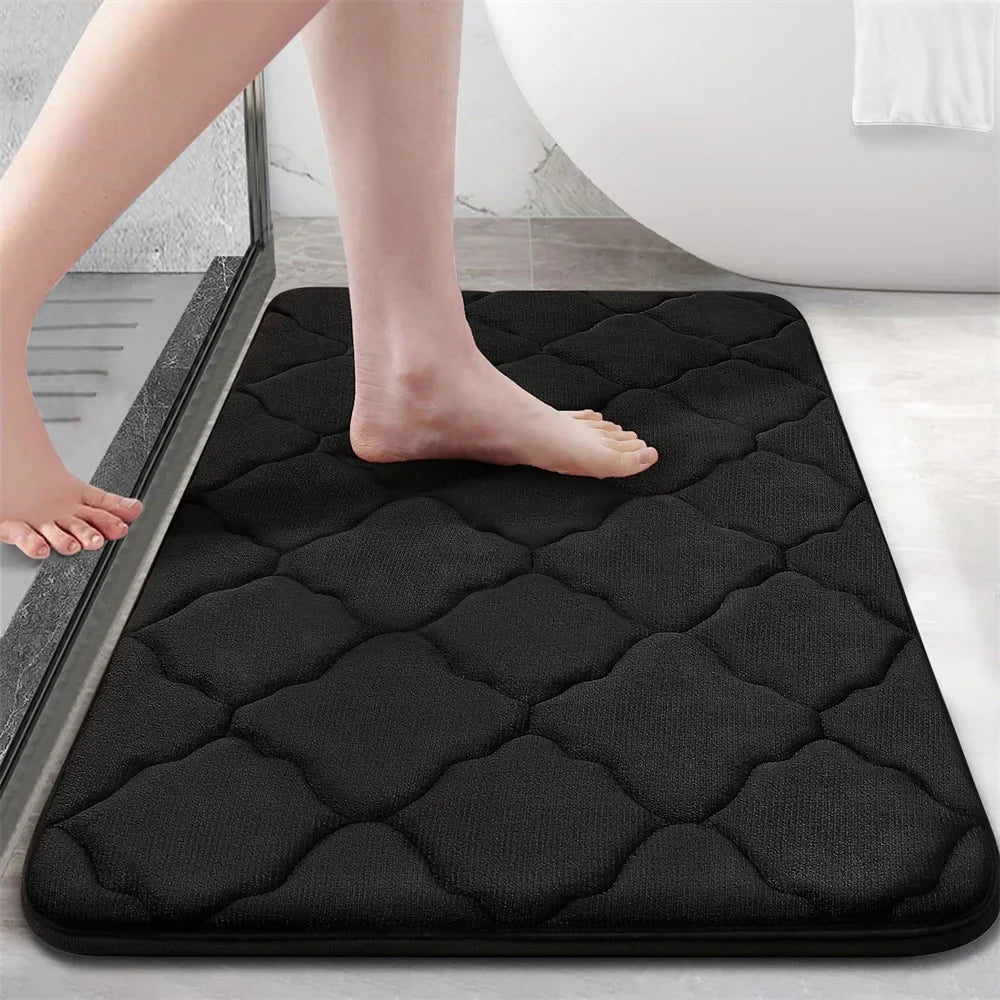 Memory Foam Bath Mat with Non Slip Back