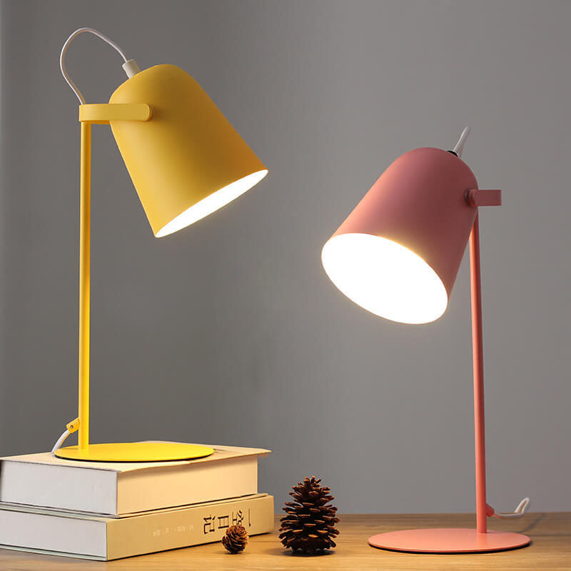 Metal Cone Table Lamp with Minimalist Design
