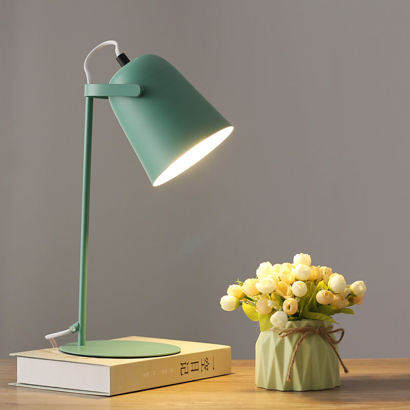 Metal Cone Table Lamp with Minimalist Design