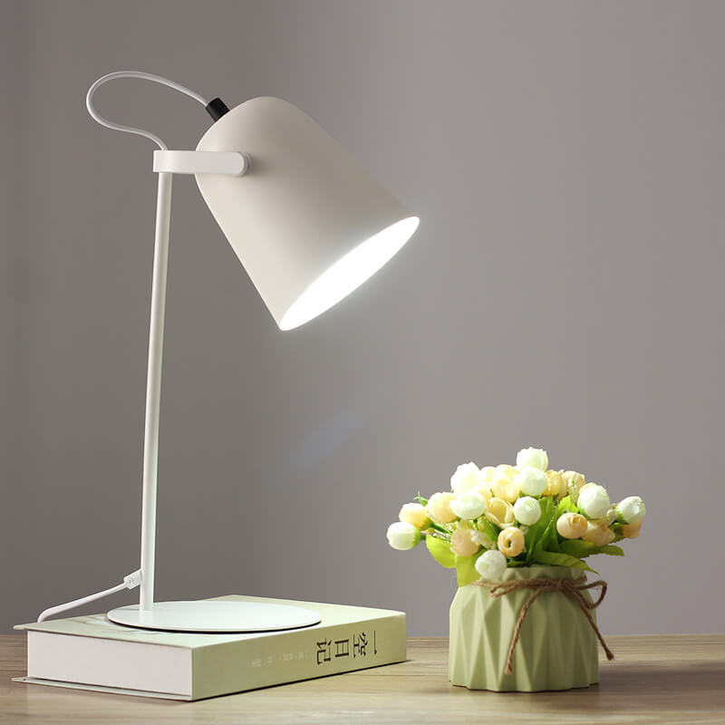 Metal Cone Table Lamp with Minimalist Design