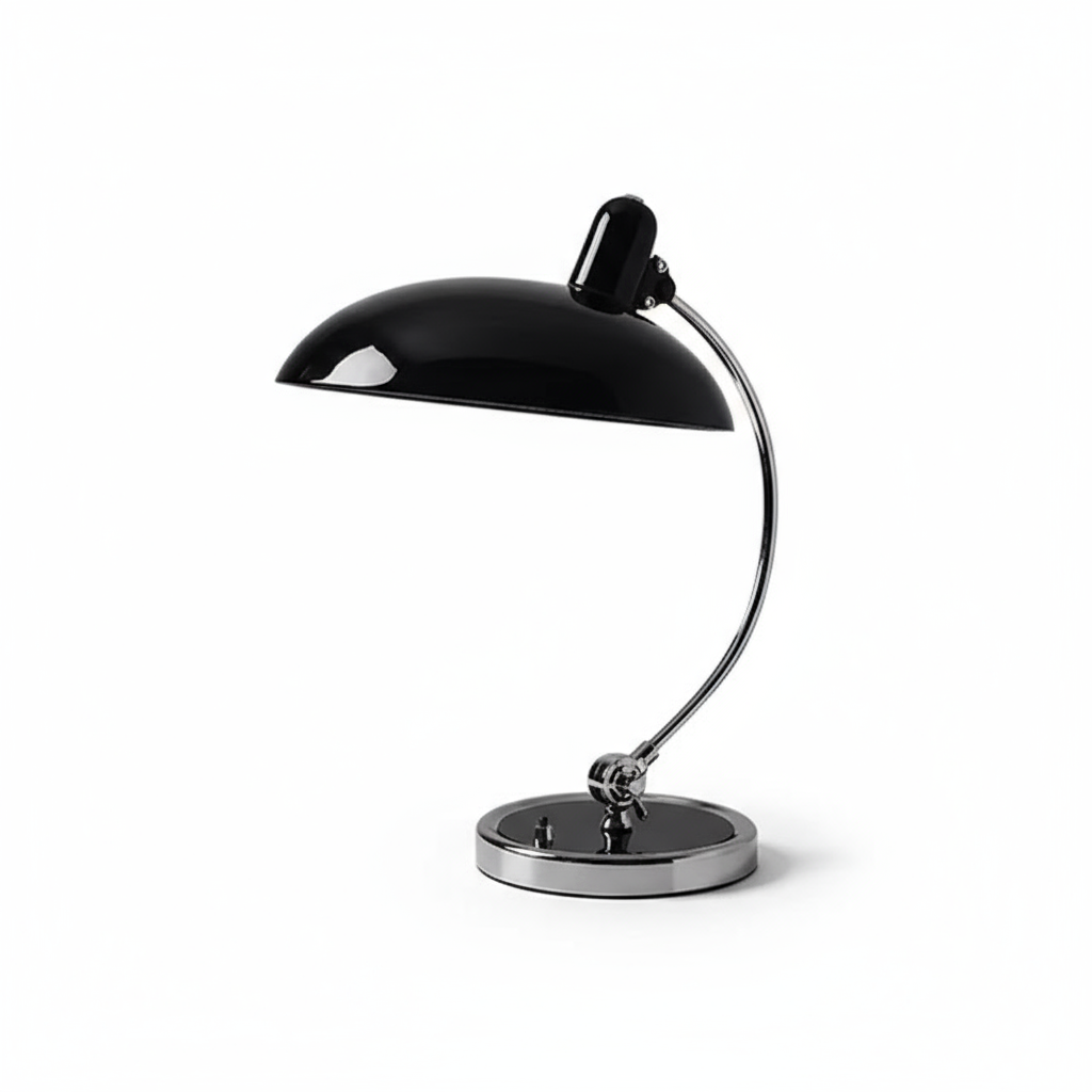 Metal Dome Table Lamp with Button Switch Design