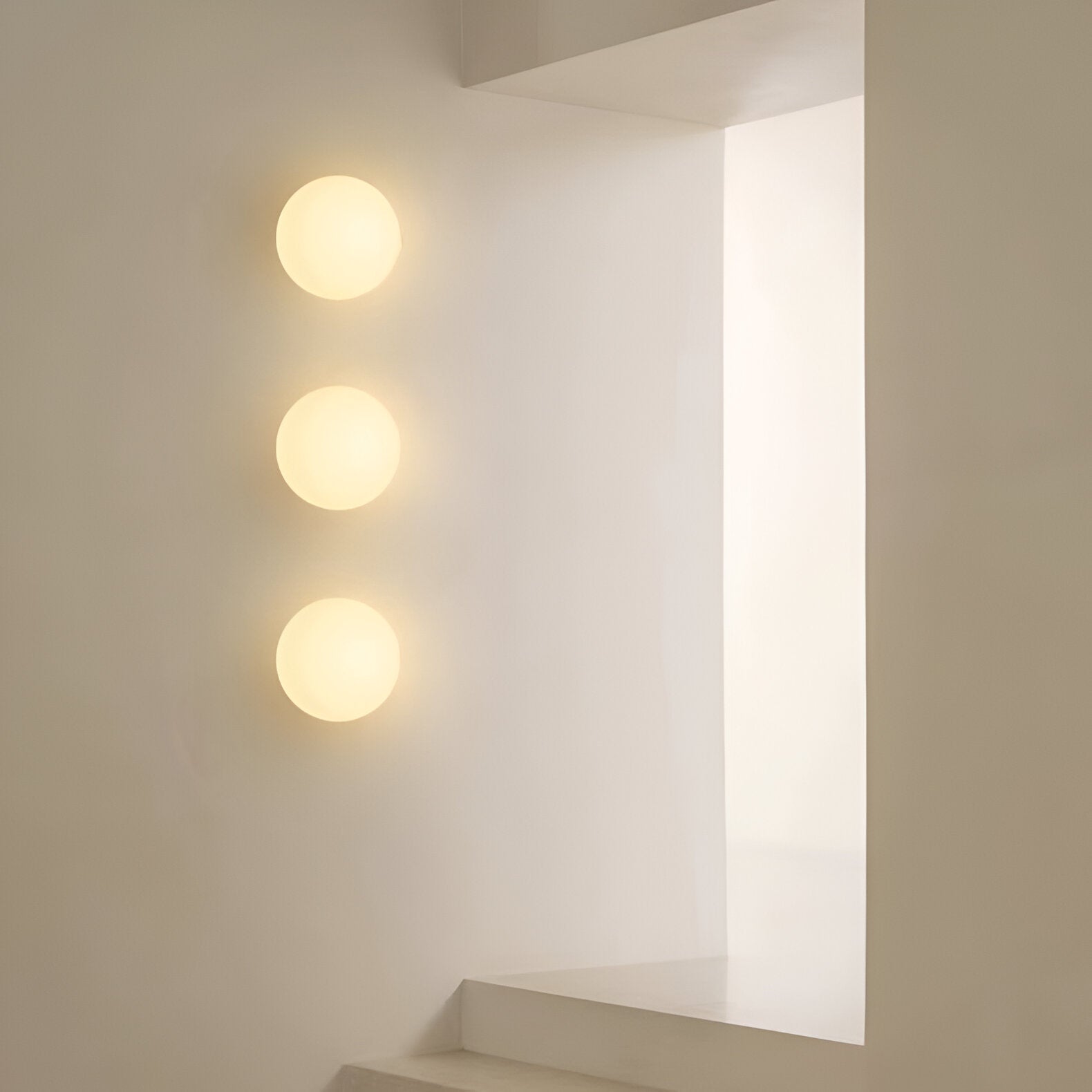 Minimalist Glass Wall Sconce with Round Globe