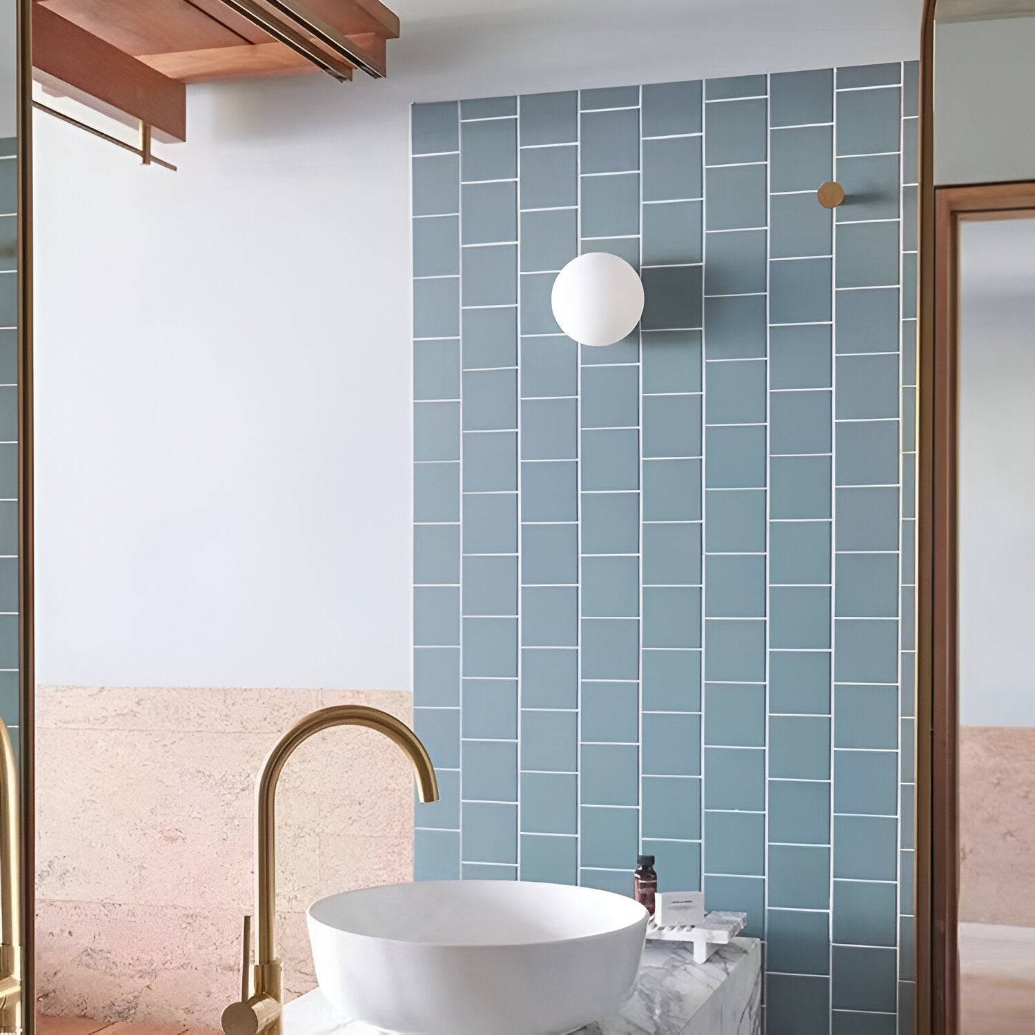 Minimalist Glass Wall Sconce with Round Globe