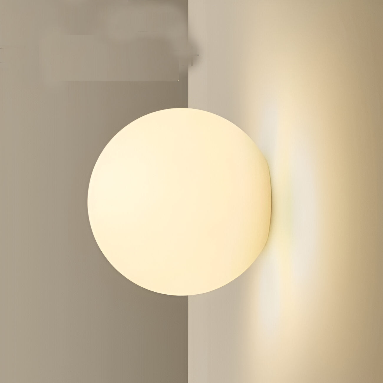 Minimalist Glass Wall Sconce with Round Globe
