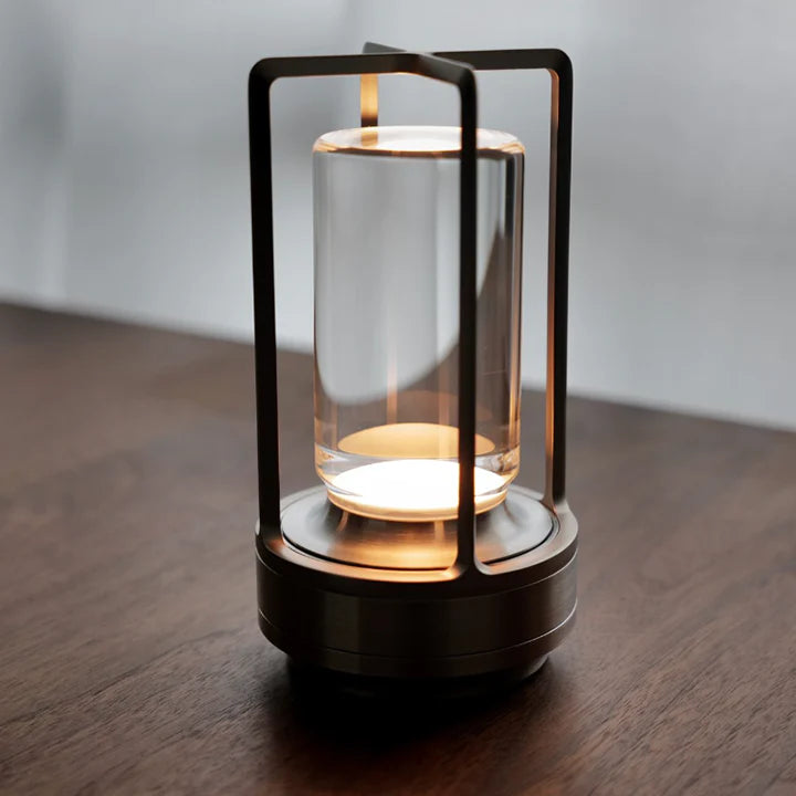 Modern ABS Table Lamp with LED Cylinder Design