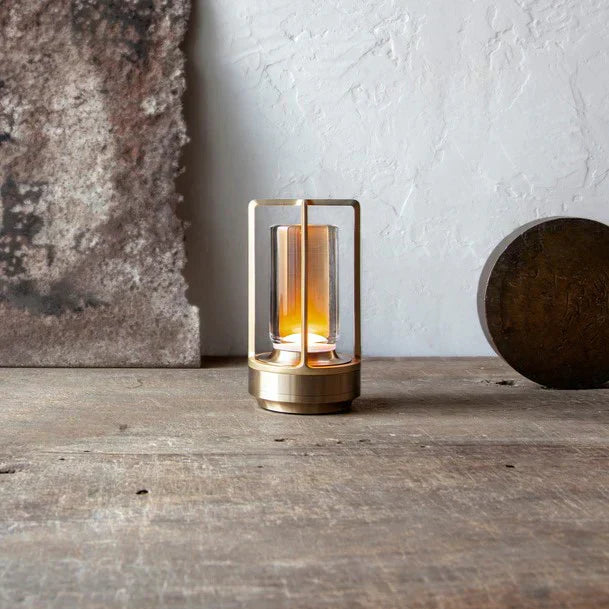 Modern ABS Table Lamp with LED Cylinder Design